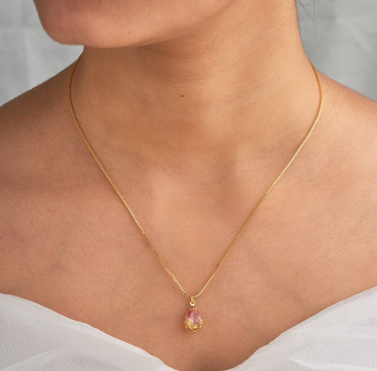 Coloured stone pendant